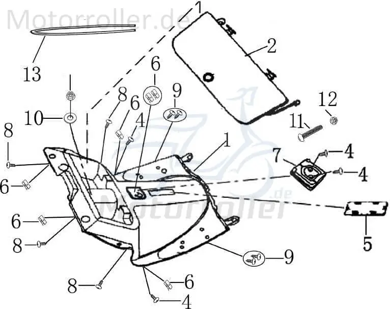 Staufachklappe Serviceklappe AGM-MOTORS 1010129 Preisknaller