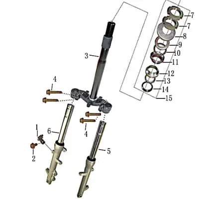 Gabelholm links Gabelstrebe 701473 Kracherpreis