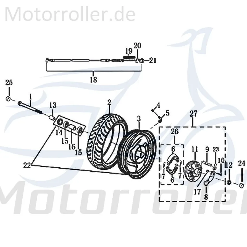 Jetzt Kaufen Verschleissanzeiger Vorderrad Motorroller Rex 701677