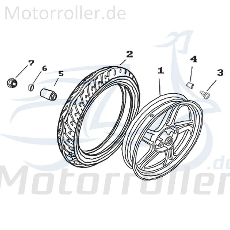 Angebot Kreidler Martinique 125 Rollerreifen 125ccm 4Takt 701928 110/80-16 Scooterreifen Sommerreifen 125ccm-4Takt Ersatzteil Service Inpektion