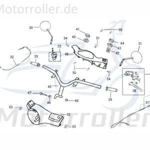 ZNEN Flory Classic 50 Scheinwerferverkleidung 50ccm 4Takt 53205-ALA6-9000 Scheinwerfer-Verkleidung Lenker-Verkleidung 50ccm-4Takt Rabatt