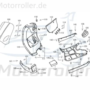 Mega-Angebot Kreidler Flory 50 Classic Frontverkleidung cremeweiß 740113 Windschutz Frontabdeckung Frontblende Lenkerverkleidung