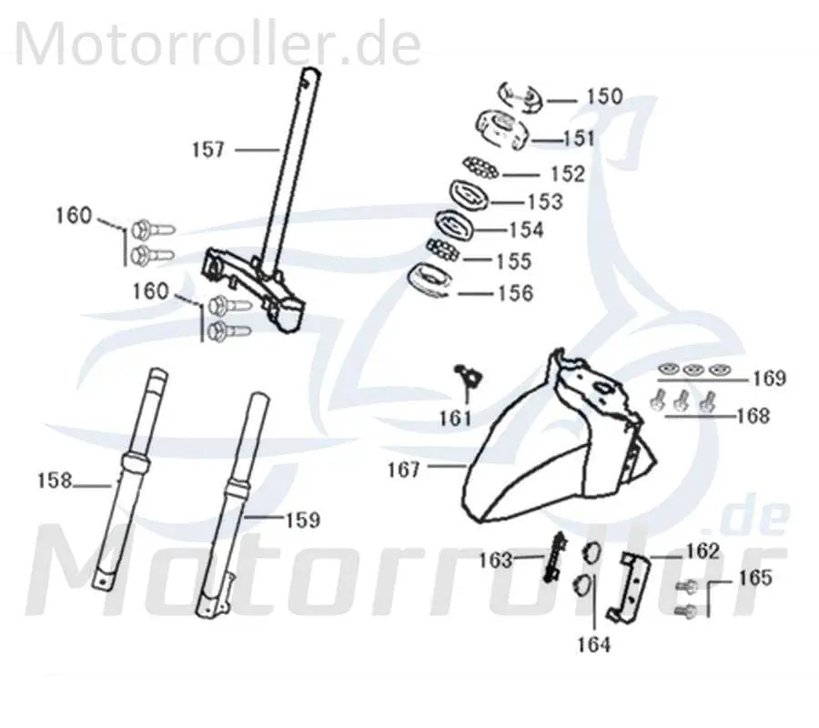 Letzte Chance Schutzblech vorn rot Gabel Radabdeckung Motorrad 740109