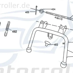 Seitenständer 50530-ALA6-9000 Roller-Ständer Rollerständer Seiten-Ständer Nebenständer Mokick Preisknaller