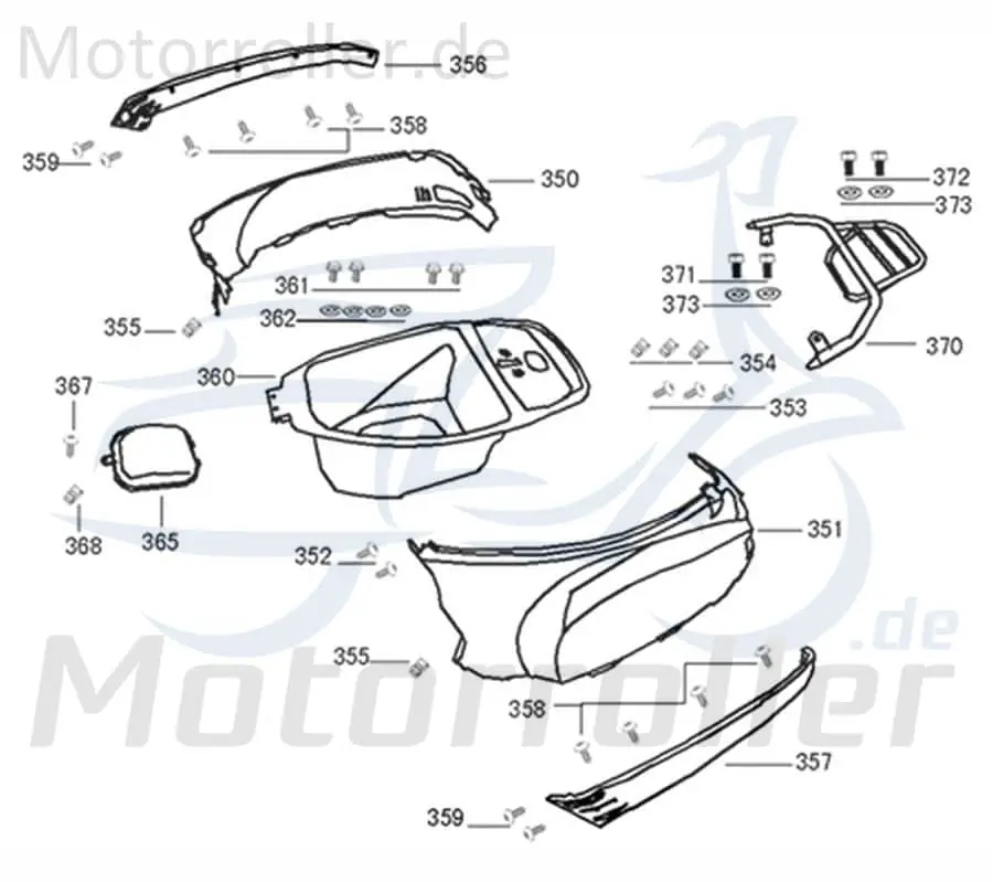 Heißes Angebot Gepäckträger Heckverkleidung Motorrad Kreidler 740139