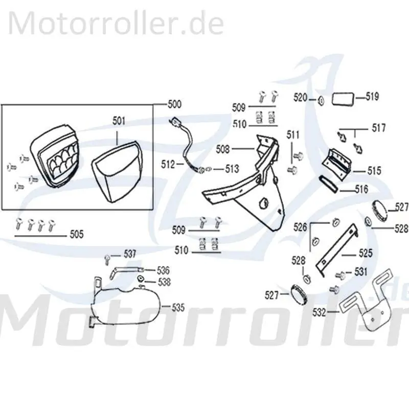 ZNEN Flory Classic 50 Kotflügel 50ccm 4Takt 80105-ALA6-9000 rot Hinterrad Spritzschutz Schutzblech Schutz-Blech Radabdeckung Radlauf Sichere Zahlung