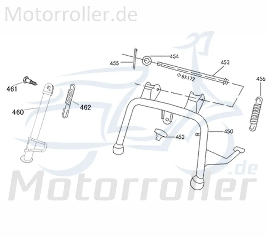 Kreidler Flory 50 125 Classic Feder Seitenständer 740161 Ständerfeder Motorroller Scooter Roller Billig