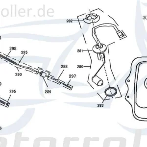 Spiralfederschutz 50ccm 4Takt 90016-TK-9000 Schlauchfeder Schutzfeder 50ccm-4Takt Motorrad Luxxon Emily 50 Neu