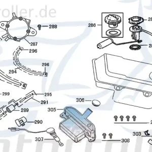 Sichere Zahlung Rex Bergamo 50 Halter Befestigung 50ccm 4Takt 16914-F8-9000 Halterung Haltebügel Halteblech Halte-Blech Halte-Bügel 50ccm-4Takt Scooter