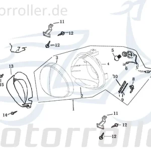 Online Kaufen Rex Bergamo 50 Kappe Schraube 50ccm 4Takt 33107-F8-9000 Verkleidung Schutz Blende Deckel Abdeckung Haube Abdeckhaube Schutzhaube