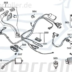 Rex Bergamo 50 Hupe 12V Signalhorn 50ccm 4Takt 38110-F8-9000 Signal-Horn Töte Hupsignal Hup-Signal 50ccm-4Takt Scooter Ersatzteil Meistverkauft