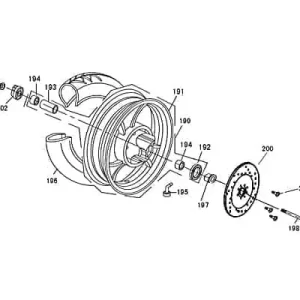 Rex Bergamo 50 Tachoantrieb Roller 50ccm 4Takt 44800-F8-9000 Tachowellenantrieb Tachometerantrieb Tacho-Schnecke Tachometerzahnrad Abverkauf