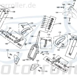 Rex Bergamo 50 Chromblende Roller 50ccm 4Takt 51104-F8-9000 Designblende verchromt 50ccm-4Takt Scooter Ersatzteil Service Inpektion Neue Ware
