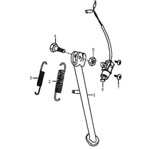 Wochenendangebot Rex Supermoto 125 DD Schraube 125ccm 4Takt FIG.C30-18 Bundschraube Maschinenschraube Flanschschraube Flansch-Schraube Bund-Schraube