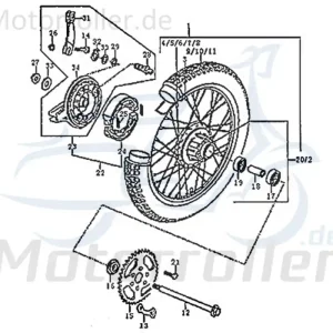 Bestseller Hinterrad kpl FIG.C31-1 Modell Supermoto / Enduro DD