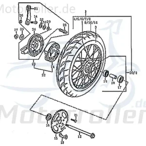 Buchse Distanzhülse Lagerbuchse Distanz-Hülse FIG.C31-18 Distanzbuchse Passhülse Passbuchse Abstandshülse Abstandsbuchse 125ccm-4Takt Top-Angebot