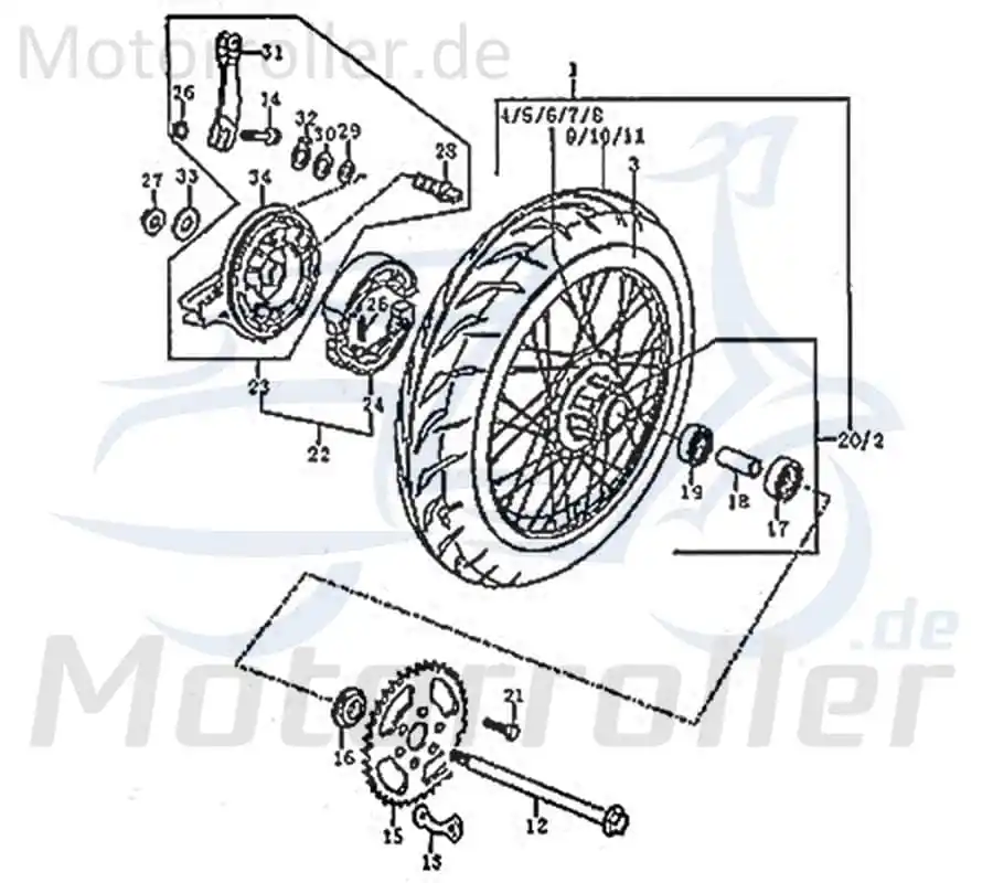 Preisknaller Sicherungsblech FIG.C31-13 Modell Supermoto / Enduro DD