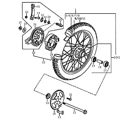 Schlauch 89870 für 125ccm 4Takt Versand Am Gleichen Tag