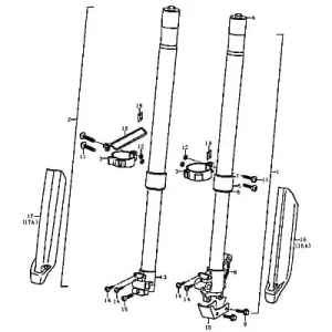 Wochenendangebot Rex Supermoto 125 DD Bolzen Zapfen 125ccm 4Takt FIG.C8A-15 Stehbolzen Gewindebolzen Gewindestift Arretierbolzen Stiftschraube Motorrad