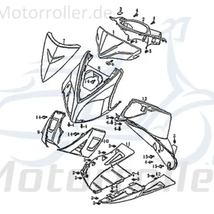 Preiswert Kreidler RMC-G 50 125 Innenverkleidung Verkleidung innen 83594 Fußraumverkleidung Abdeckung Cover Blende