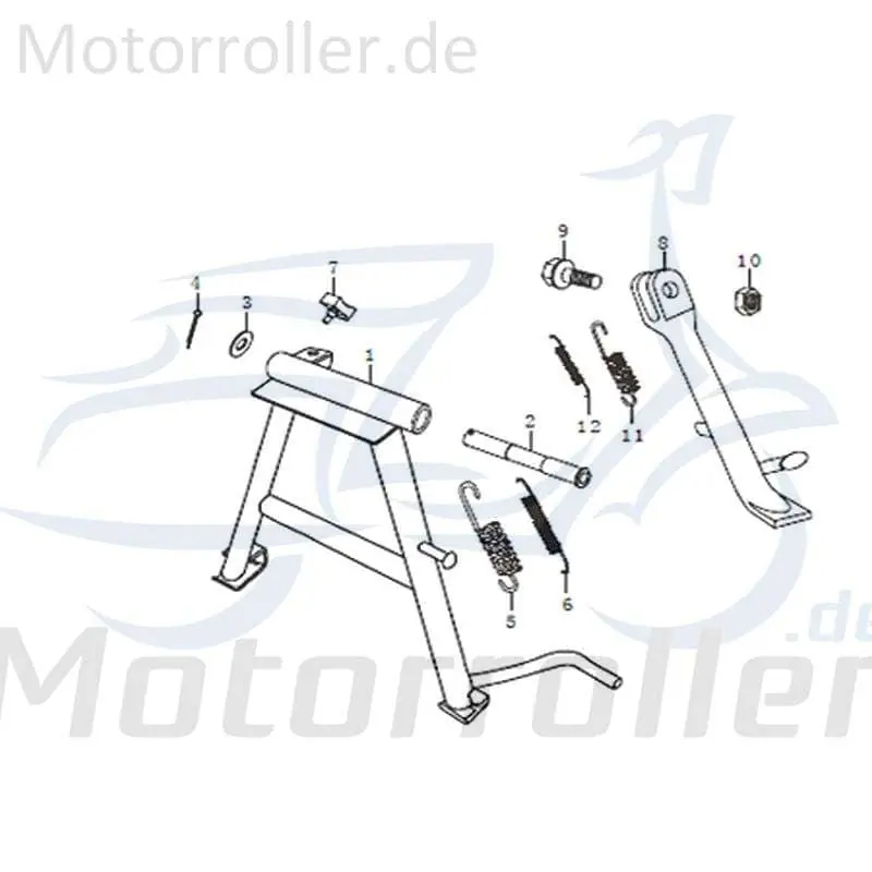Feder Ständer Motorroller Kreidler Street 125 Rex 91386 Super-Preis