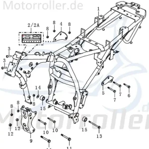 Super-Preis Kreidler STREET 125 DD Schraube 125ccm 4Takt FIG.C14-11 M10x1.25x80mm Bundschraube Maschinenschraube Flanschschraube Flansch-Schraube