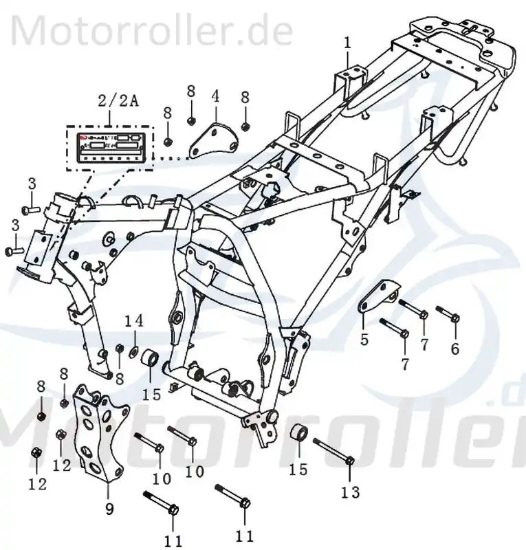 Solange Der Vorrat Reicht Halter Rahmen Motorroller Kreidler Street 125 Rex 91500