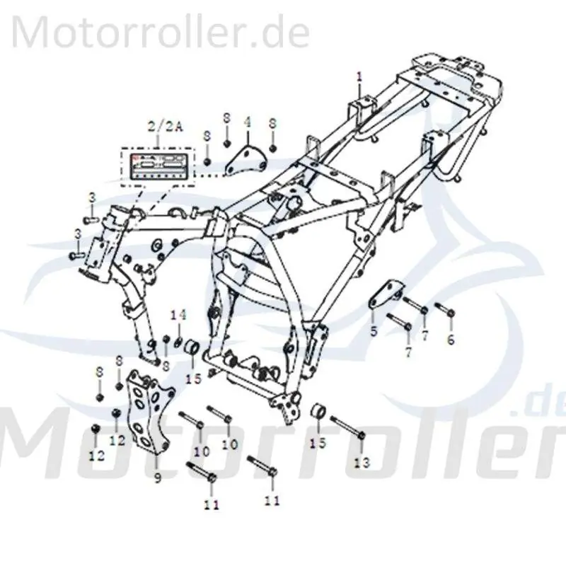 Qingqi STREET 125 DD Bundmutter M8 Roller 125ccm 4Takt 91499 Sechskantmutter Flanschmutter Sechskant-Mutter Flansch-Mutter Bund-Mutter Billig