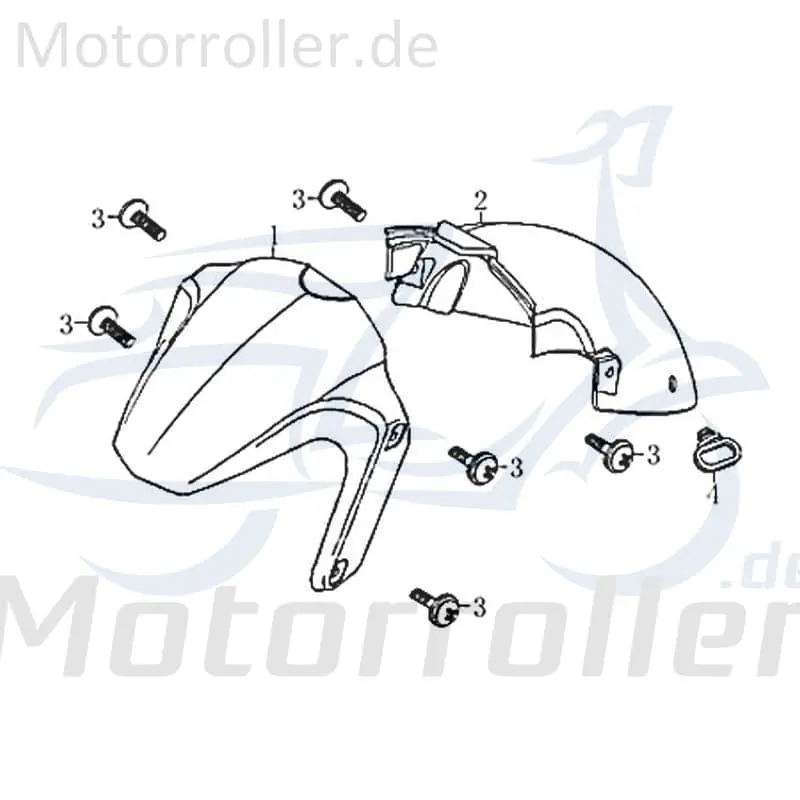 Expressversand Kreidler Florett RMC-G 125 Kotflügel vorne rot 83559 Spritzschutz Schutzblech Radabdeckung Radlauf Original Ersatzteil