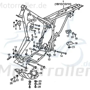 Bestseller Kreidler DICE GS/SM 125i Motorhalter 89388 Rex Supermoto Enduro 125 DD Motorträger Motorhalterung Motor-Halter Motor-Halterung