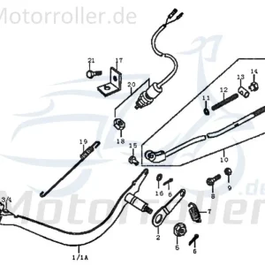 Abverkauf Rex Enduro 125 DD Fußbremshebel Motorrad 125ccm 4Takt 89589 Bremspedal Brems-Hebel Brems-Pedal Bremsnockenhebel Fußbremspedal Moped