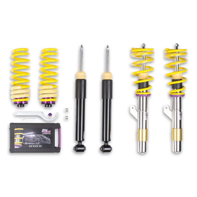 Markenprodukt KW Gewindefahrwerk V2 inox passend für BMW 3er (F30, F80) 3-HY, 3L, M3, M3 GTS 11/2011-10/2018