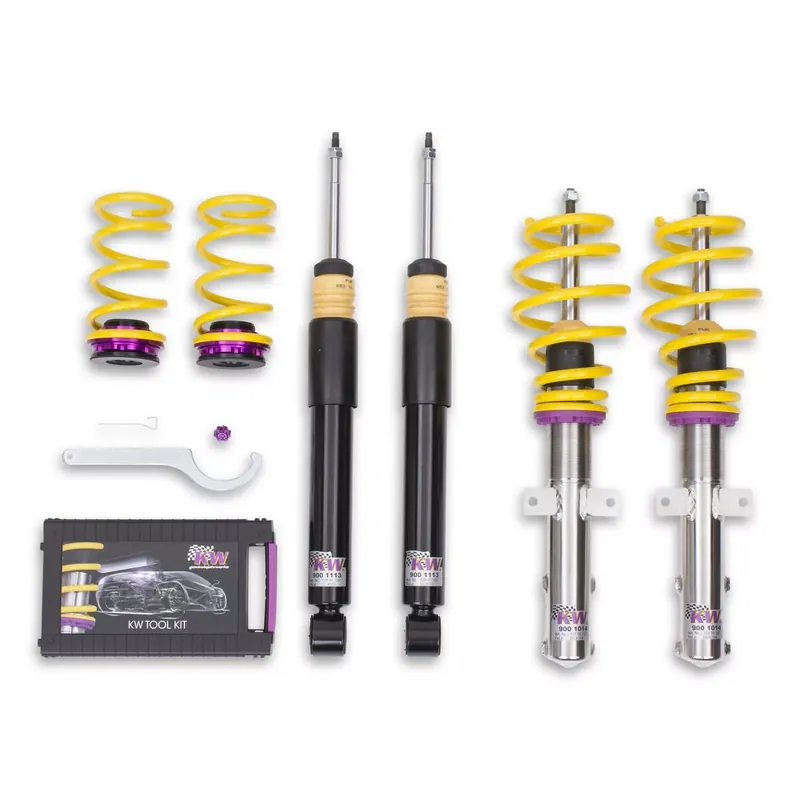 KW Gewindefahrwerk V1 inox passend für Renault Clio IV (BH_, R) 11/2012–08/2021 Schnäppchen