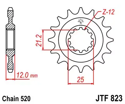 Ritzel 13Z 520 Feinverzahnt passend für Husaberg Nur Für Kurze Zeit