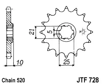 Ritzel 15Z 520 Grobverzahnt passend für Cagiva Meistverkauft
