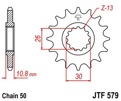 Ritzel 14Z 530 Feinverzahnt Innen Ø 26/30 Expressversand