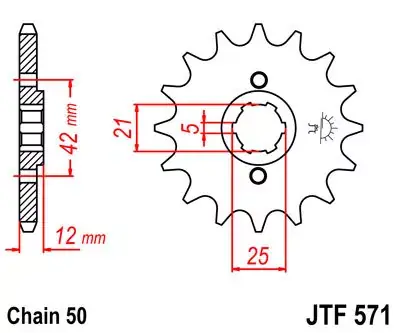 Ritzel 16Z 530 Grobverzahnt 5 Innen Ø 21/25 Angebot