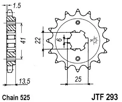Knallerangebot Ritzel 16Z 525 Grobverzahnung Ø 22/25