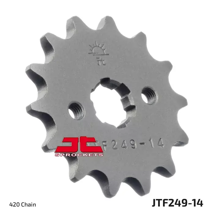 Zertifiziert Ritzel 14Z 420 Grobverzahnt passend für Honda ANF 125 Innova JC37 07-12