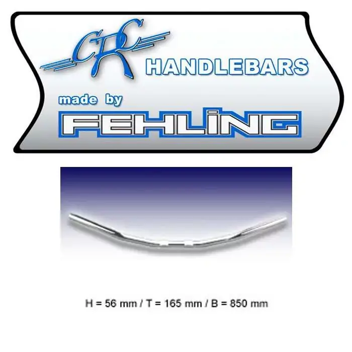 Fehling Flyer Bar 1-Zoll Lenker chrom mit Kerbe Zertifiziert
