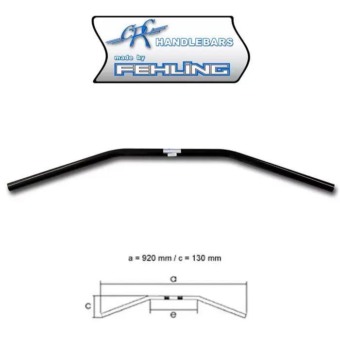 Nur Heute 1-Zoll Lenker Drag Bar LDHD 5 schwarz mit Kerbe