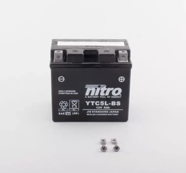 Nitro YTC5L-BS GEL Batterie 5Ah geschlossen passend für Roller, Motorräder und ATVs Mega-Angebot