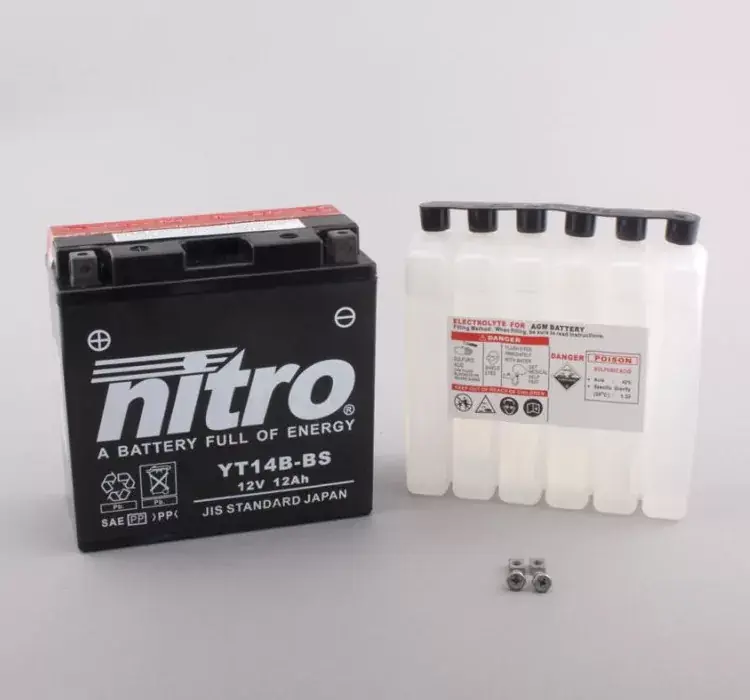 Neue Ware Nitro YT14B-BS GEL Batterie 12AH geschlossen passend für Yamaha Modelle