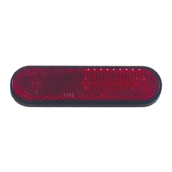 Reflektor "Classic" rot abgerundet mit Rand selbstklebend E-geprüft Markenware