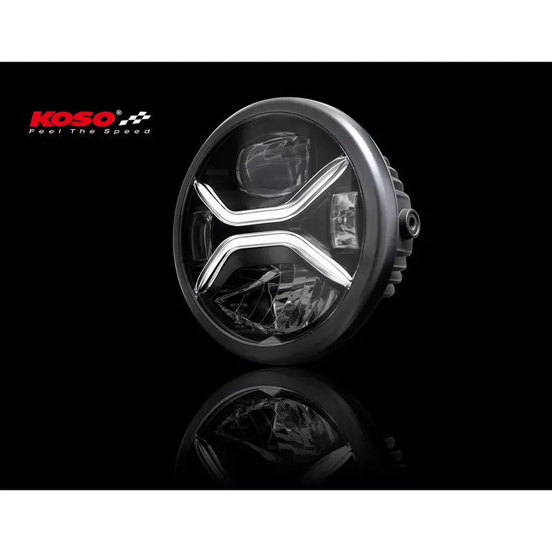 Knallerangebot KOSO LED-Scheinwerfer XENITH schwarz mit seitlicher Befestigung