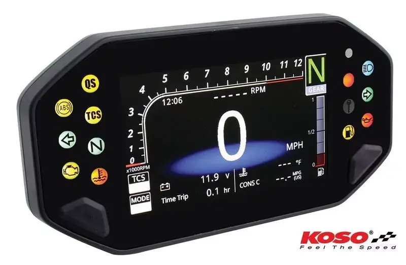 KOSO RX-4 Unlimited TFT Multifunktions-Cockpit - Universal Versand Am Gleichen Tag