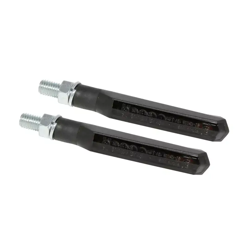 Super-Preis SHIN YO Run-TS LED Sequenz-Blinker Gehäuse Schwarz / Linse Rauchgrau, vorn & hinten