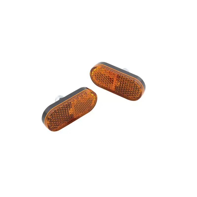 SHIN YO Rückstrahler gelb, abgerundet, mit M5 Gewindebolzen, 50 x 22 mm Kracherpreis
