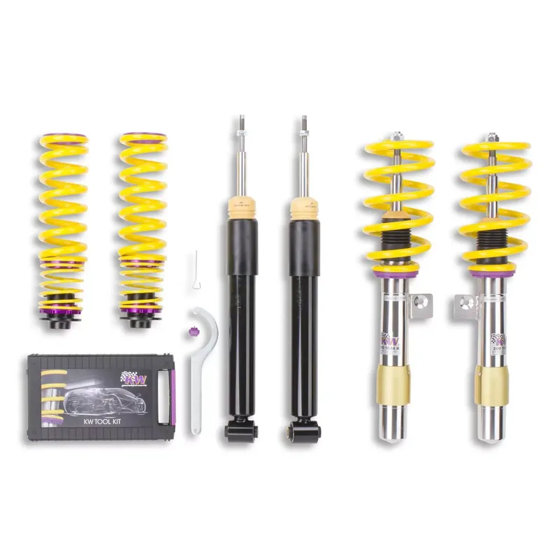 Sofort Bestellen KW Gewindefahrwerk V1 inox passend für BMW 3er (E90) 02/2004–12/2013