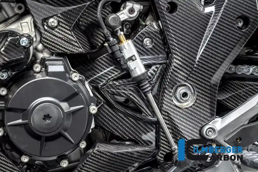 Ilmberger Carbon Ritzelabdeckung glänzend passend für BMW S1000XR und M1000XR Saisonangebot